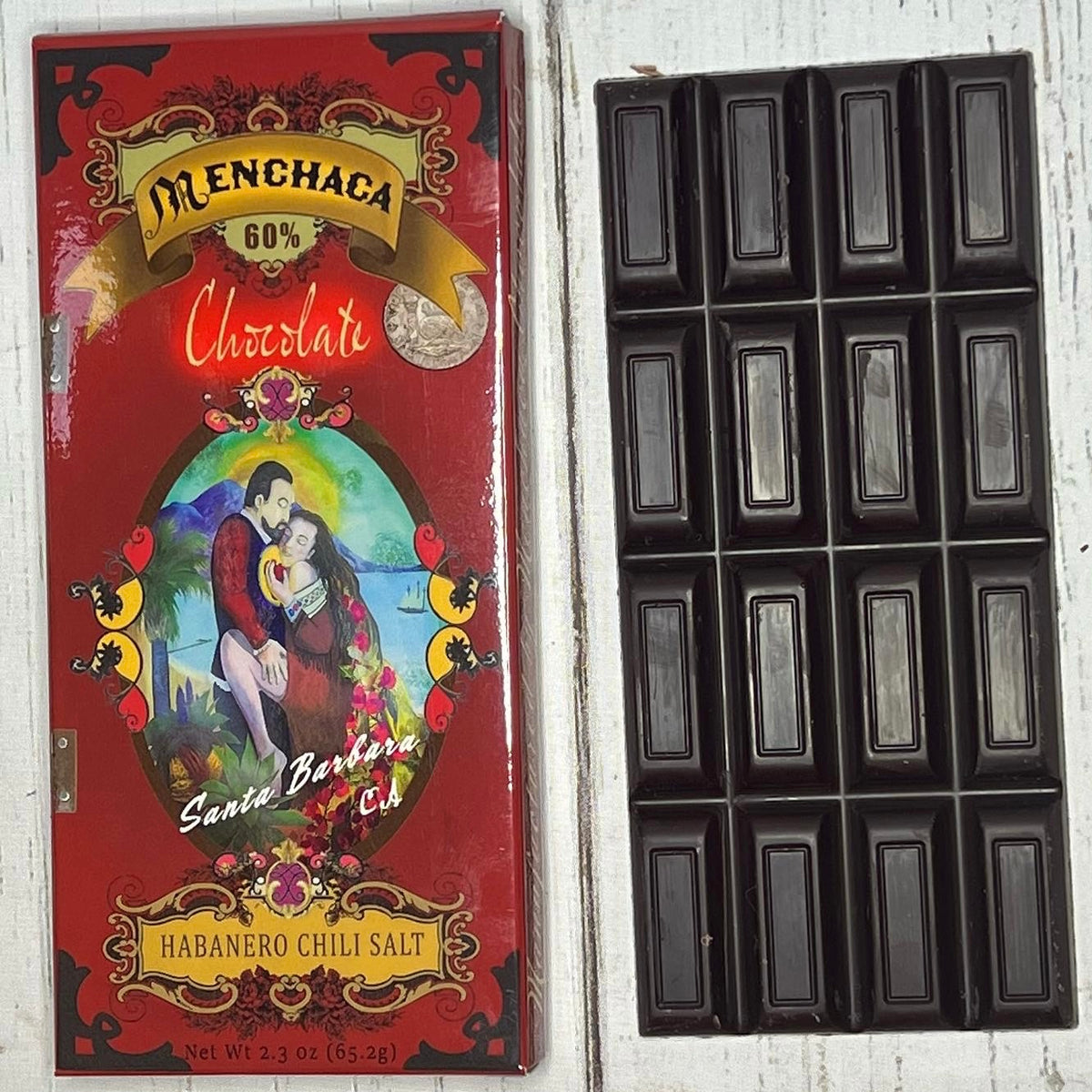 Habanero Sea Salt Dark Chocolate Bar Menchaca Chocolates 9448