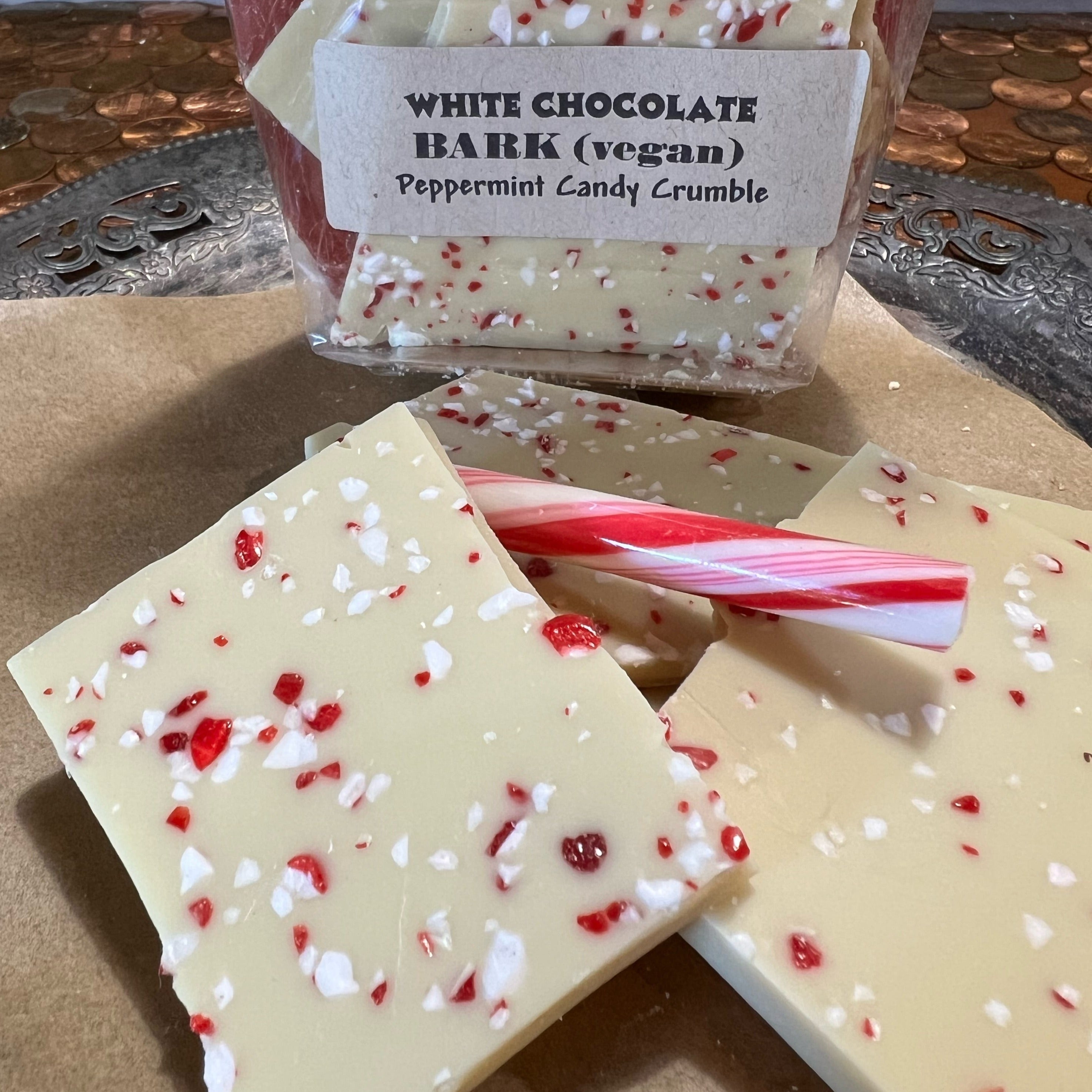 Peppermint Candy Bark - White Chocolate