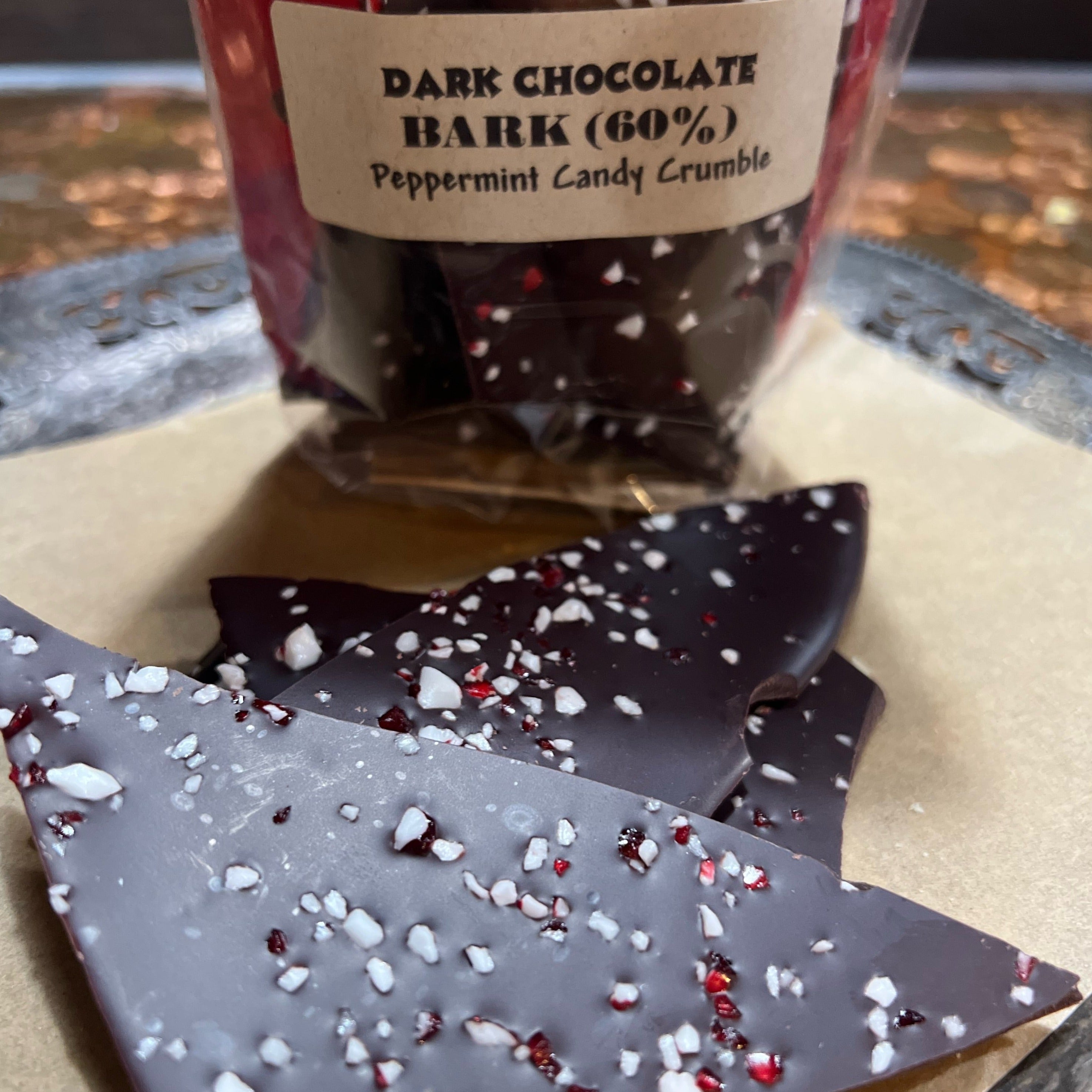 Peppermint Candy Bark - 60% Dark